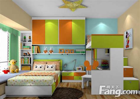 40款漂亮的现代儿童房间装修效果图小户型设计-潍坊新房网-房天下