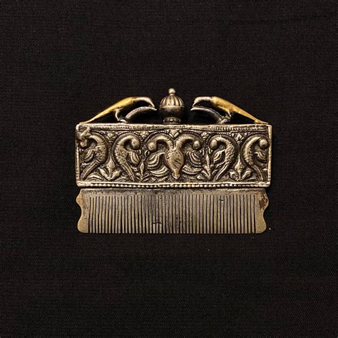 Comb Shaped Intricate Pendant | Silver Pendant by Motifs India – Shaped ...