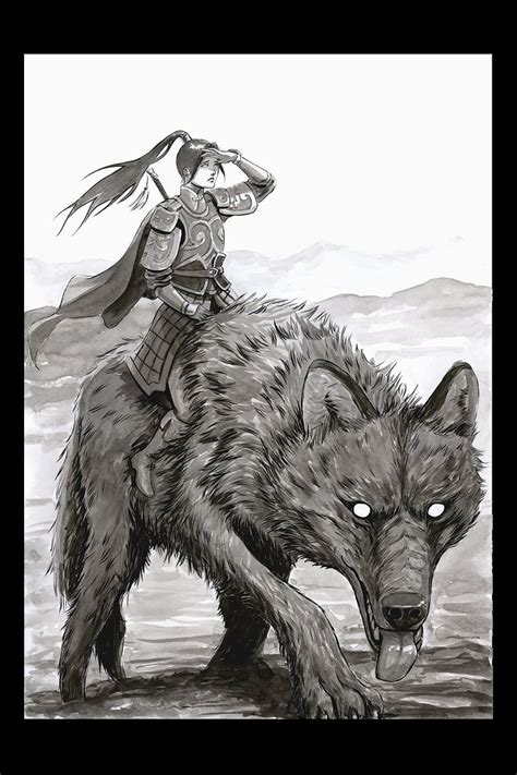 Image result for Ink Drawing RPG Wolf