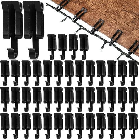 Amazon.com: Zonon 100 Pcs Christmas Light Clips Metal Lights Gutter ...