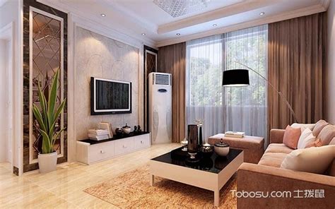 客厅石膏线电视墙造型效果图实例