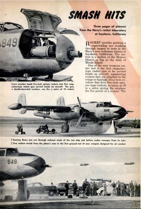 PBJ-1 (B-25 Naval) armado con cohetes en un tambor-revólver - Sandglass ...