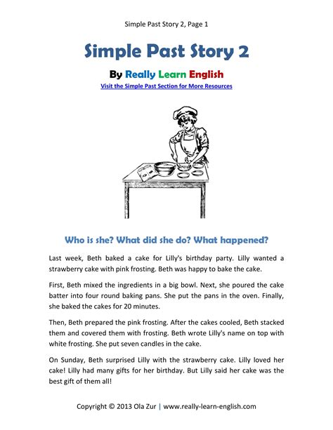 Free, printable short story, worksheets, and answer key for the English ...