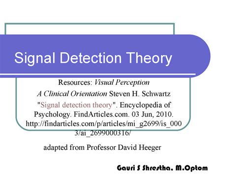 Image result for Detection Theory Applications
