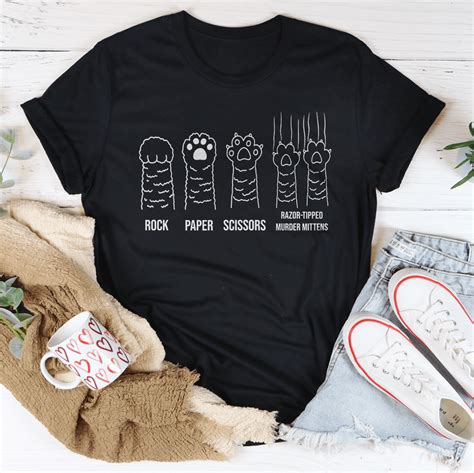Rock Paper Scissors Tee Heather Prism Peach S Peachy Sunday T-Shirt ...
