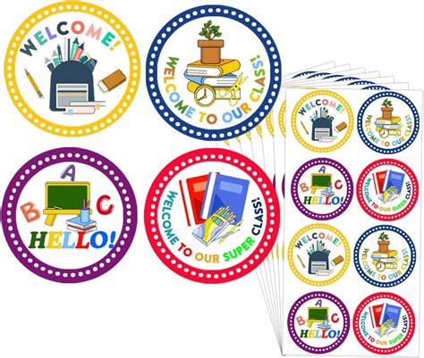 Back-to-School Stickers Labels,2 Inch Welcome to Our India | Ubuy