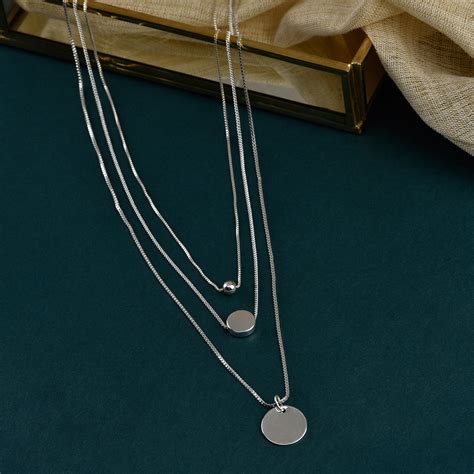 Accessorize London Discy Layered Necklace - Accessorize India