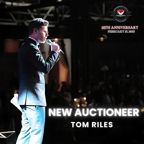 Meet our new auctioneer, Tom Riles, who will be joining us for our 10th ...