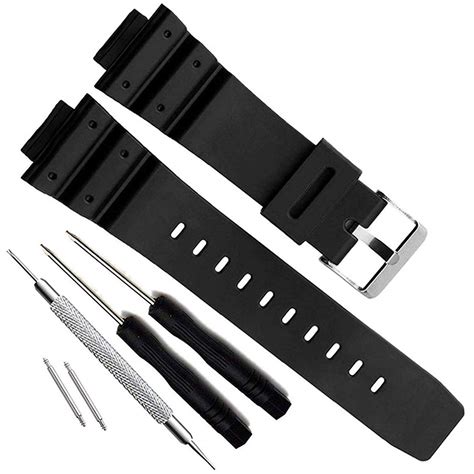 OliBoPo Natural Polyurethane Watch Band Strap for Men's Casio G-Shock ...