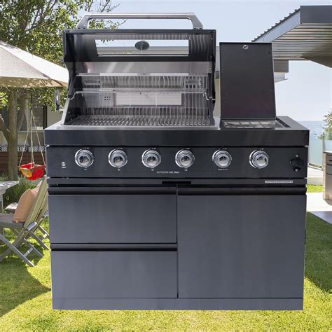 ATOVER 4 Burner Outdoor Kitchen Island with Grill and Side India | Ubuy