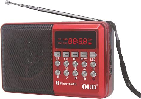 OUD® Fm Radio Speaker Portable Speaker with MP3 TF Memory Card, USB ...
