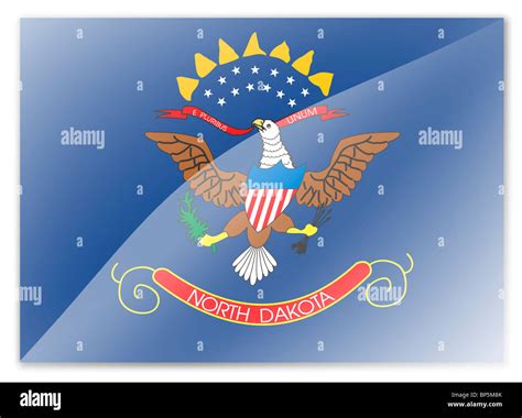 North Dakota flag Stock Photo - Alamy
