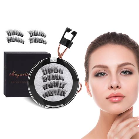 Magnetic Eyelashes, 2 Pairs Magnetic Eyelashes, Reusable False ...