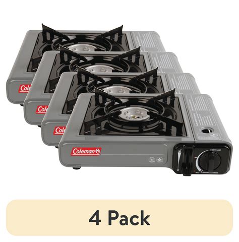 (4 pack) Coleman Tabletop Portable Butane Gas Camping Stove, 1 Burner ...