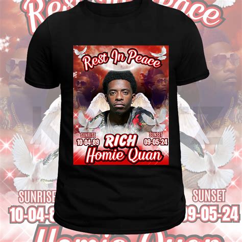 RIP Rich Homie Quan Png Image Memorial Design Funeral Shirt - Etsy