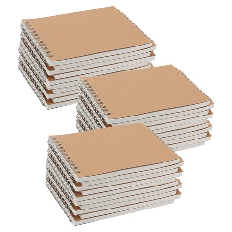 SOUJAP 30 Pack A6 Top Spiral Sketchbook, 60 Sheet/120 Page Small Spiral ...