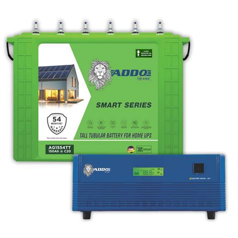 ADDO Inverter & Battery Combo | Electro 1100 Square Wave 1100 VA=1100 ...