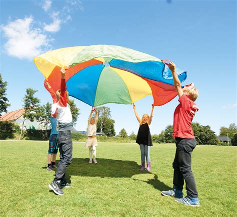 Play Parachute 20ft - giant rainbow school parachute for kids ...