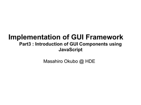 Image result for JavaScript GUI Framework