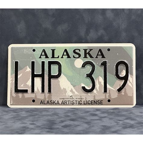 Alaska State License Plate