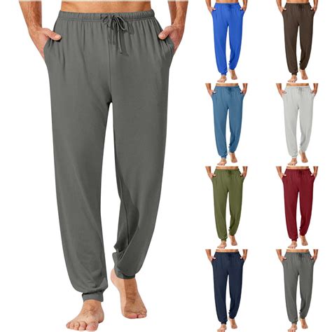 Bovxnpu Mens Plus Size Pants Men's Pants Casual Trousers with Fabric ...