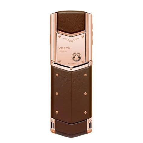 Vertu Signature S 18Ct Rose Gold Brown Luxury Mobile Phone – astore.in