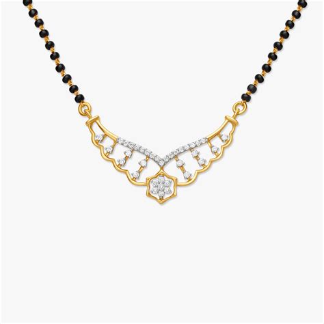 Shimmering Flower Mangalsutra
