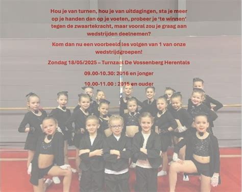 Voorbeeldles wedstrijdgroepen, Sporthal De Vossenberg, Herentals, 18 ...