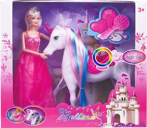 BETTINA Magical Lights Unicom and Princess Doll, India | Ubuy