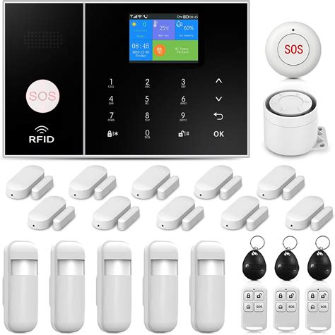 Amazon.com : LWOHSI Alarm System for Home Security,WiFi+GSM 4G Wireless ...