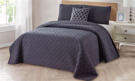 Up To 82% Off on Bibb Home Solid Reversible Qu... | Groupon Goods