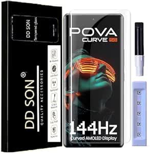 DD SON Premium Uv Tempered Glass Screen Protector Compatible For Tecno ...