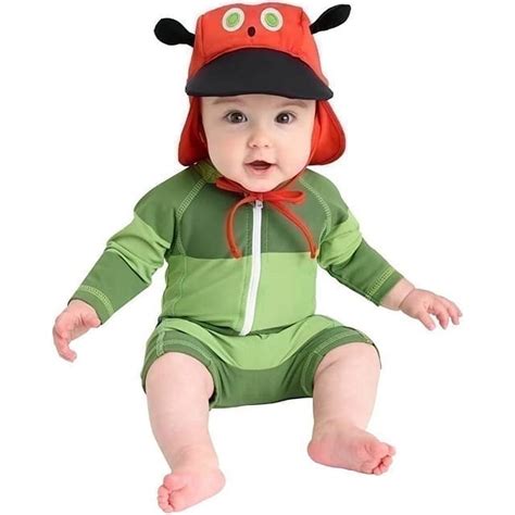 Cuddle Club One-Piece Baby Swimsuit UPF 50+ Infant Sunscreen Baby Beach ...