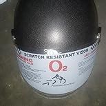 O2 Max Polycarbonate Plastic DLX Full Face Helmet with Scratch ...