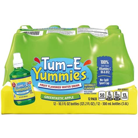 Tum-e Yummies Greentastic Apple, Naturally Fruit Flavored Water Drink ...
