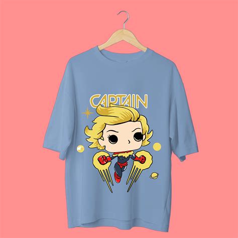 Captain-Inspired Heroic Charm Oversized Tee – Lazy Lush