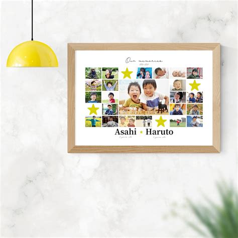 【送料込み】成長の思い出ポスター〜our memories〜｜1枚の紙面にこどもの成長を詰め込んで♪ | Aoi.design〜家族のための ...