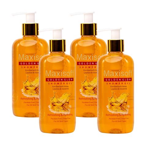 Buy MAXISOFT GOLDEN GLOW REFRESHING & HYDRATING SHOWER GEL 300 ML ...
