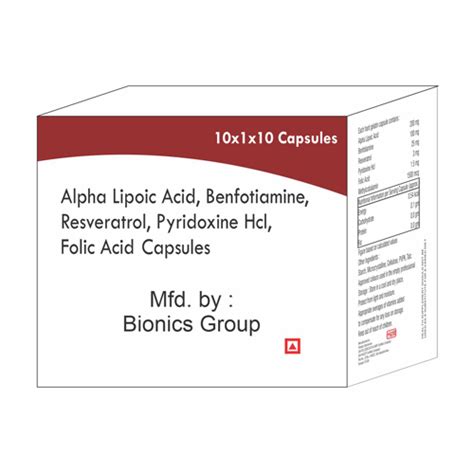 ALPHA LIPOIC ACID+BENFOTIAMINE+RESVERATROL+PYRIDOXINE HCL+FOLIC ACID C