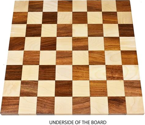 Buy RoyalChessMall Borderless Chess Board, Sheesham Golden Rosewood and ...