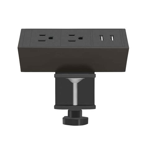 Desk Clamp Power Strip With Usb Mountable Desk Outlet Clamp ...