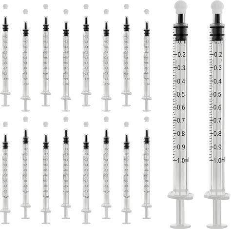 Amazon.com: 10Pack 1ml/cc Syringe for Liquid with Caps - Liquid ...