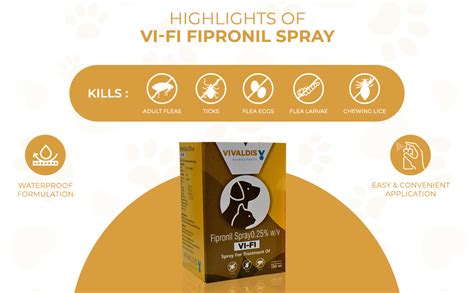 Vivaldis Vi-Fi Forte Fast-Effective Spray for Chewing Lice, Ticks ...