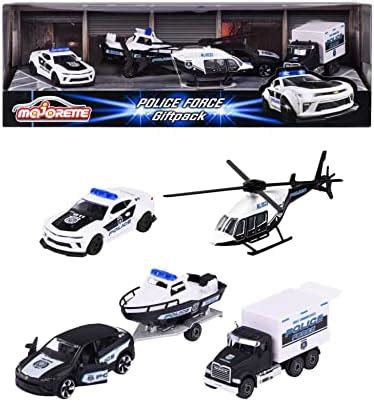 Majorette Police Force Gift Set Toy Vehicles, Die Cast Metal, Movable ...