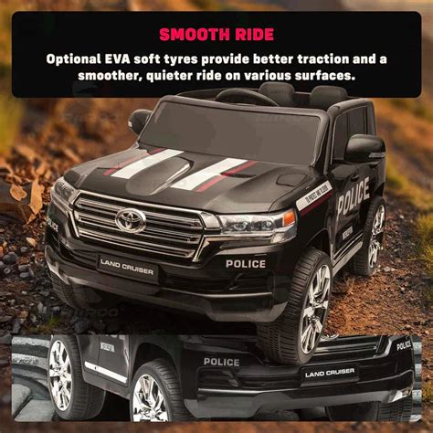 11Cart Licensed Toyota Land Cruiser Police Kids Car