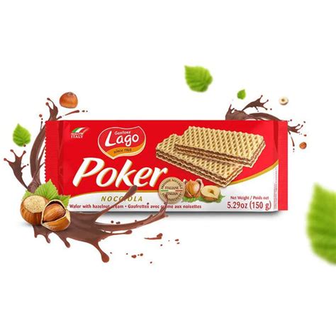 Buy Hazelnut Poker Wafers Online | Gastone Lago Snack Foods