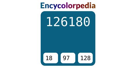 Blue sapphire / #126180 Hex Color Code | Hex colors, Color coding, Hex color codes