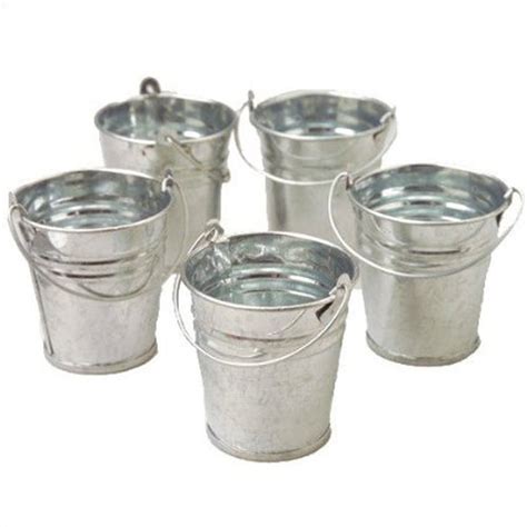 Mini Metal Buckets Pack of 12 24 Count : Amazon.in: Home Improvement