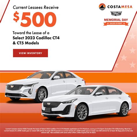 New Specials | Costa Mesa Cadillac