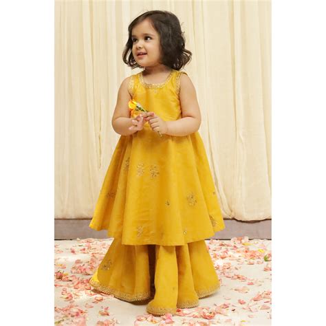 MUSTARD OUTFIT | BARI EID '23 | DYOT | KIDS WEAR – Chaand Tara